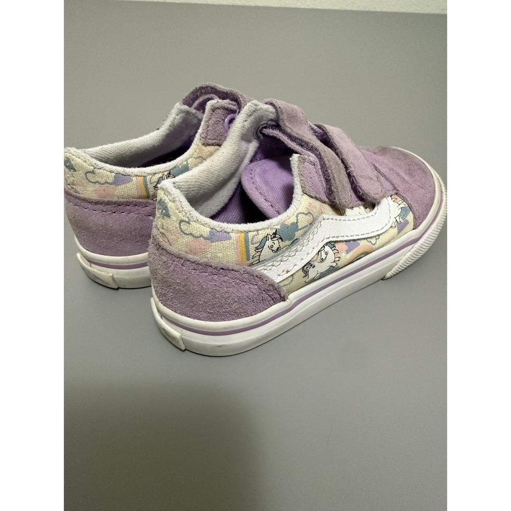 Vans Old Skool V Unicorn Rainbow Toddler Shoes 6.5. SB23